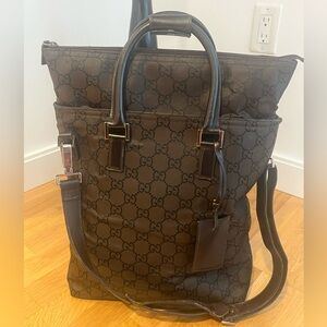 Gucci Dark Brown GG Pattern Bag